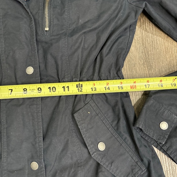 Abercrombie & Fitch Jacket Womens Small Black Anorak Military Hooded Utility - Picture 14 of 14
